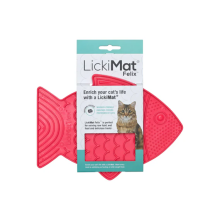 LickiMat Casper Cat Boredom Buster Reduces Destructive Behaviour Pink