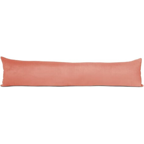 (Salmon) Lancashire Textiles Suede Door Draught Excluder