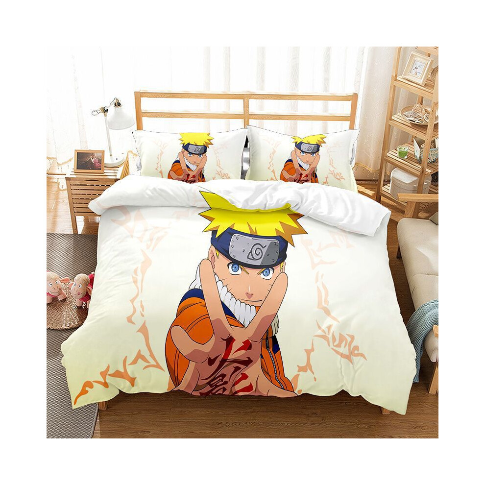 (RM-2, Single 135*200cm) Gift For Naruto Fans Bedding Duvet Cover Set