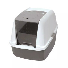 Catit Hooded Cat Pan Grey 57x46x39cm (22.4x18.3x15.3'')