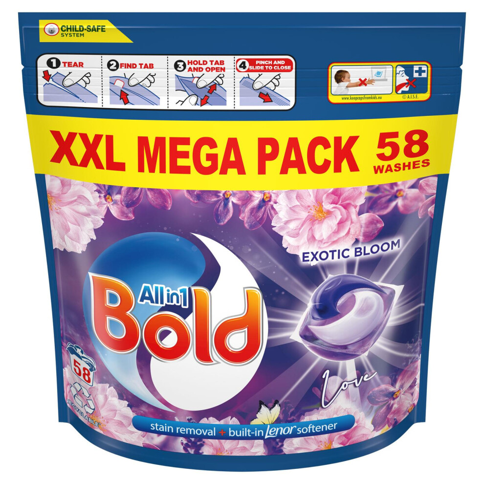 Bold All-n-1 Pods Exotic Bloom - 58 Washes