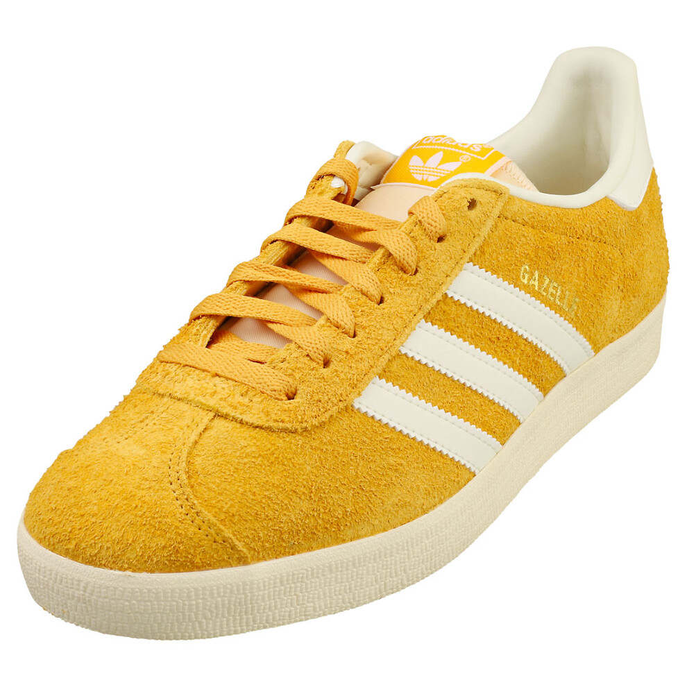 (11.5) adidas Gazelle Mens Fashion Trainers in Yellow White