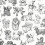 Muriva Pooches Wallpaper Mono Muriva 102577 1