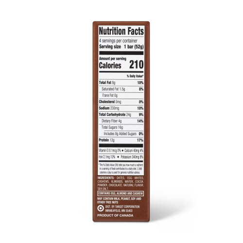 Good & Gather Protein Bars Chocolate 7.33oz/4ct 2
