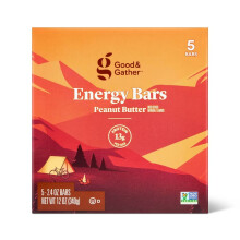 Good & Gather Energy Bar Peanut Butter 5ct