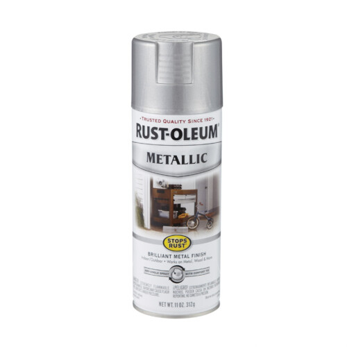 Rust-Oleum Rust-Oleum 7271830 Stops Rust Metallic Spray Paint, 11 Ounce, Silver