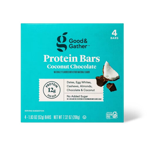 Good & Gather Protein Bars Coconut Chocolate 7.33oz/4ct
