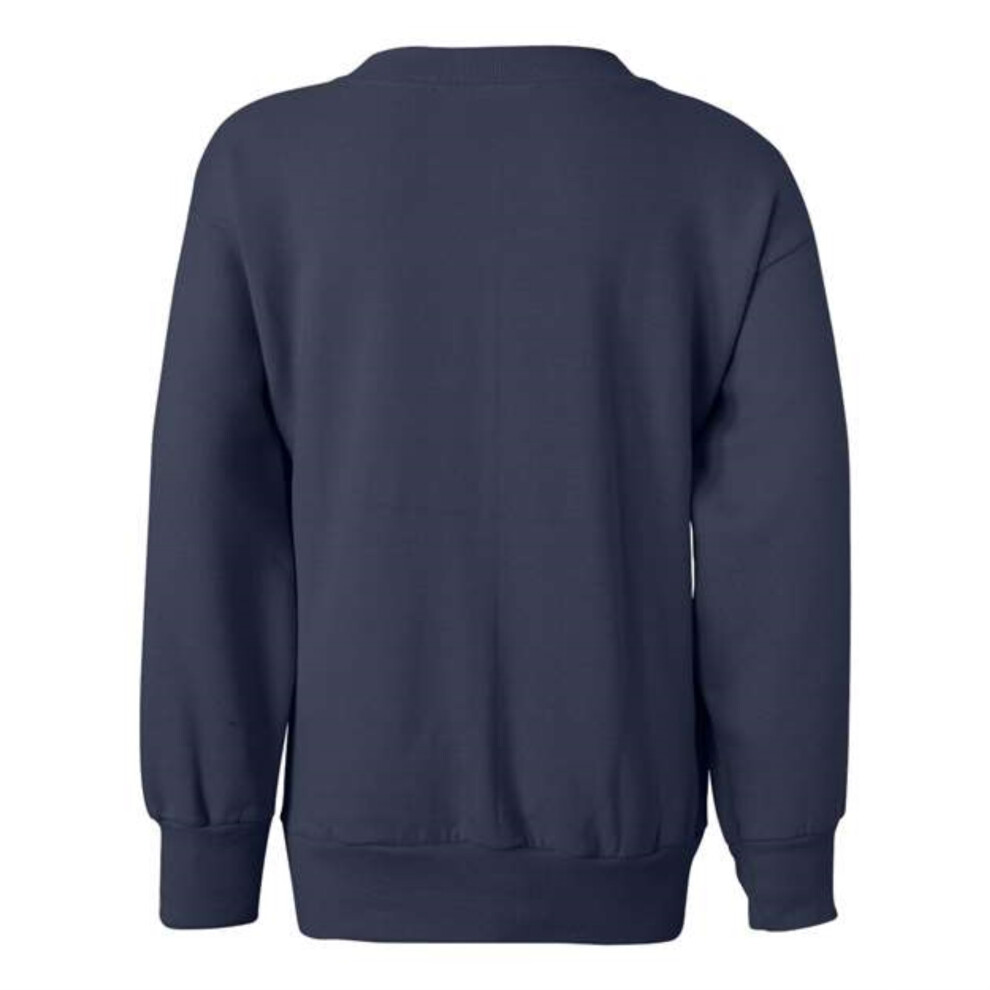 Sweat-shirt ras du cou pour jeunes Hanes Ecosmart Bleu marine L