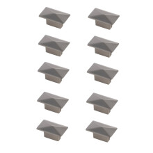 Perry 2"""" Brushed Nickel Rectangle Knob Multipack (Set of 10)