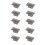 Perry 2"""" Brushed Nickel Rectangle Knob Multipack (Set of 10) 1