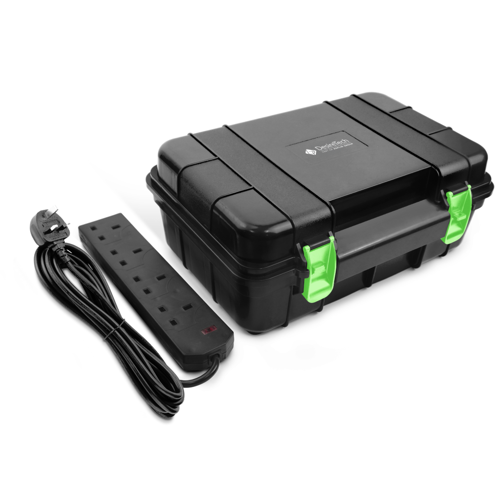 Desiretech Weatherproof Outdoor Electric Box With 10M Extension Lead- Large