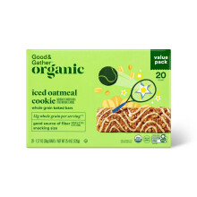 Good & Gather Organic Iced Oatmeal Whole Grain Baked Bars 20ct