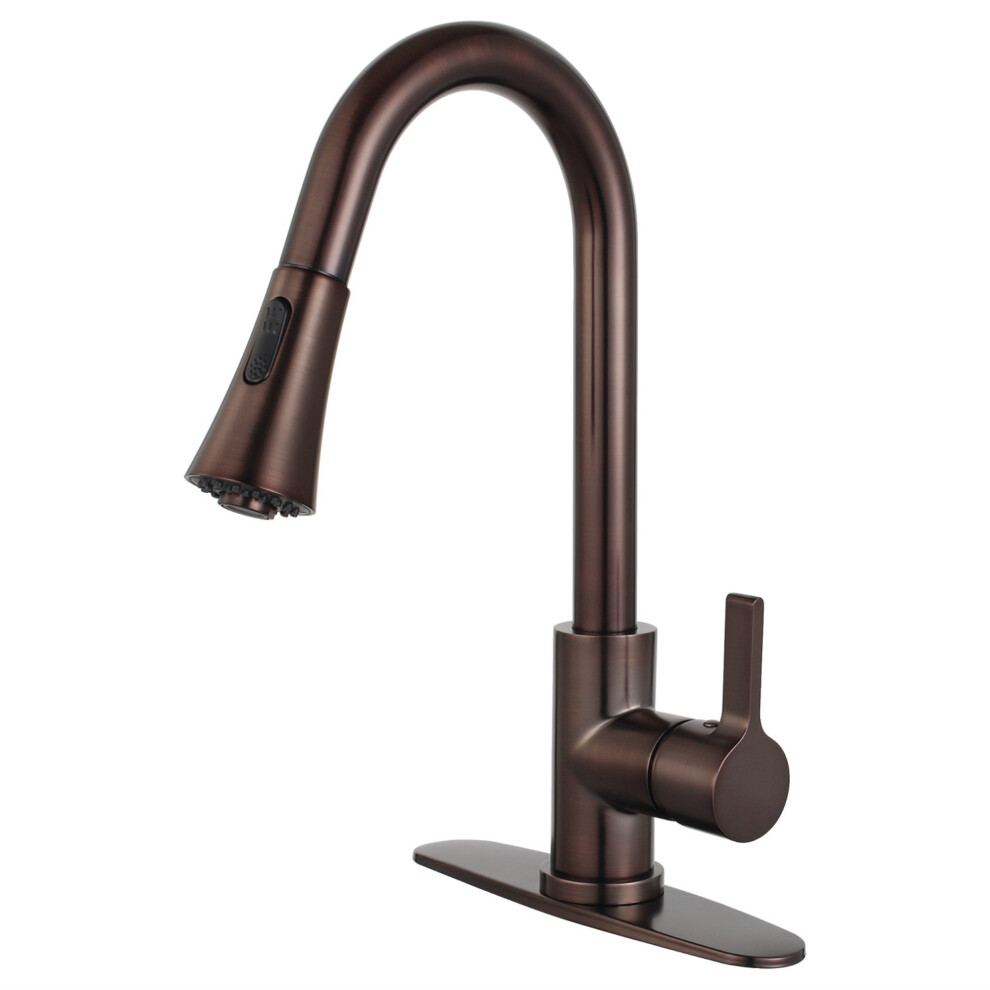 Gourmetier LS8725CTL Continental SingleHandle PullDown Kitchen Faucet  Oil Rubbed Bronze