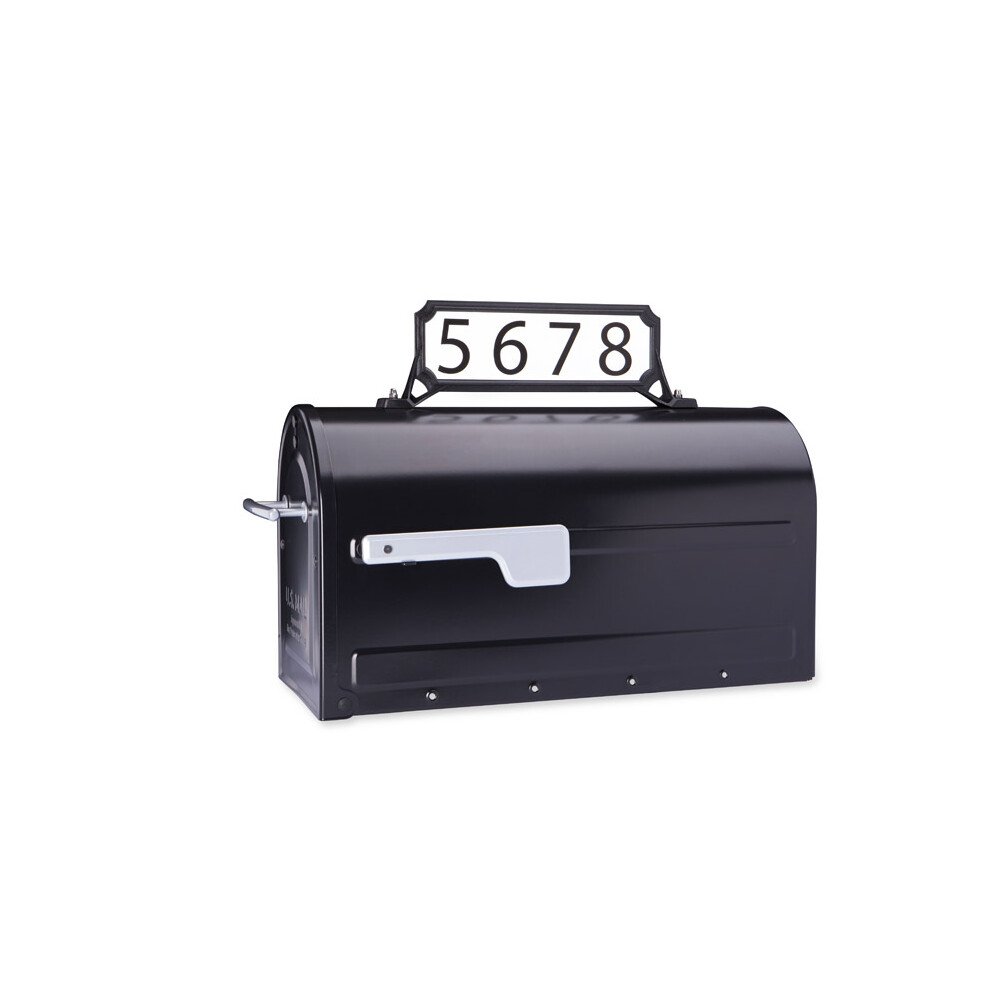 PLAQUE D'ADRESSE MANHATN NOIRE Lot de 1