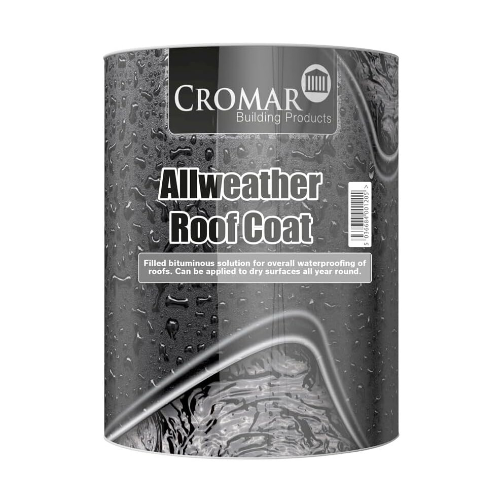 Cromar All Weather Roof Coat Paint Bitumen Waterproof Roof Compound 25 Litre Not,Specified