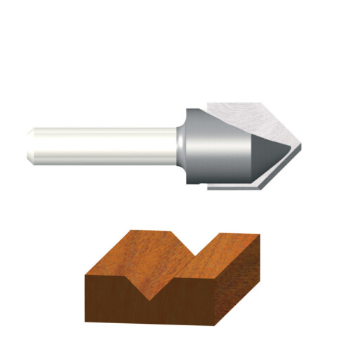 Bosch Router V-GROOVE 7/16 """" (Pack med 1)