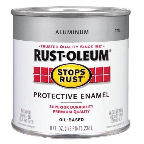 Rust-Oleum Rust-Oleum 7715730 Esmalte Protector Pintura Aceite 1/2 Pint, Aluminio