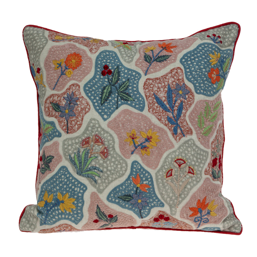 Housse de coussin transitionnelle multicolore avec insert en polyester de la collection Parkland Caspian