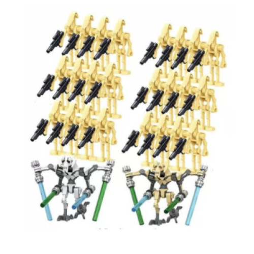 (26 Pcs Set) Star Wars Minifigures Battle Droid Building Blocks
