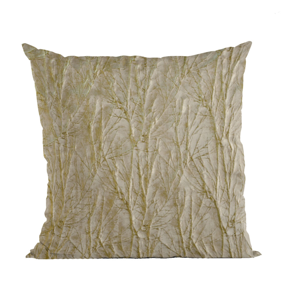 Coussin De Luxe En Tissu Brillant Plutus Golden Yarns Avec Motif De Brindilles, Double Face, 20 X 20-image
