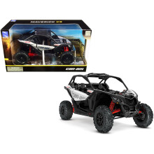 CAN-AM Maverick X3 ATV Hyper Silver e Red 1/18 Diecast Model da New Ray