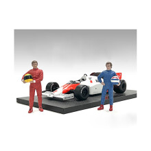 Racing Legends 80s Set of 2 Diecast Figures for 143 Scale Models by American Diorama