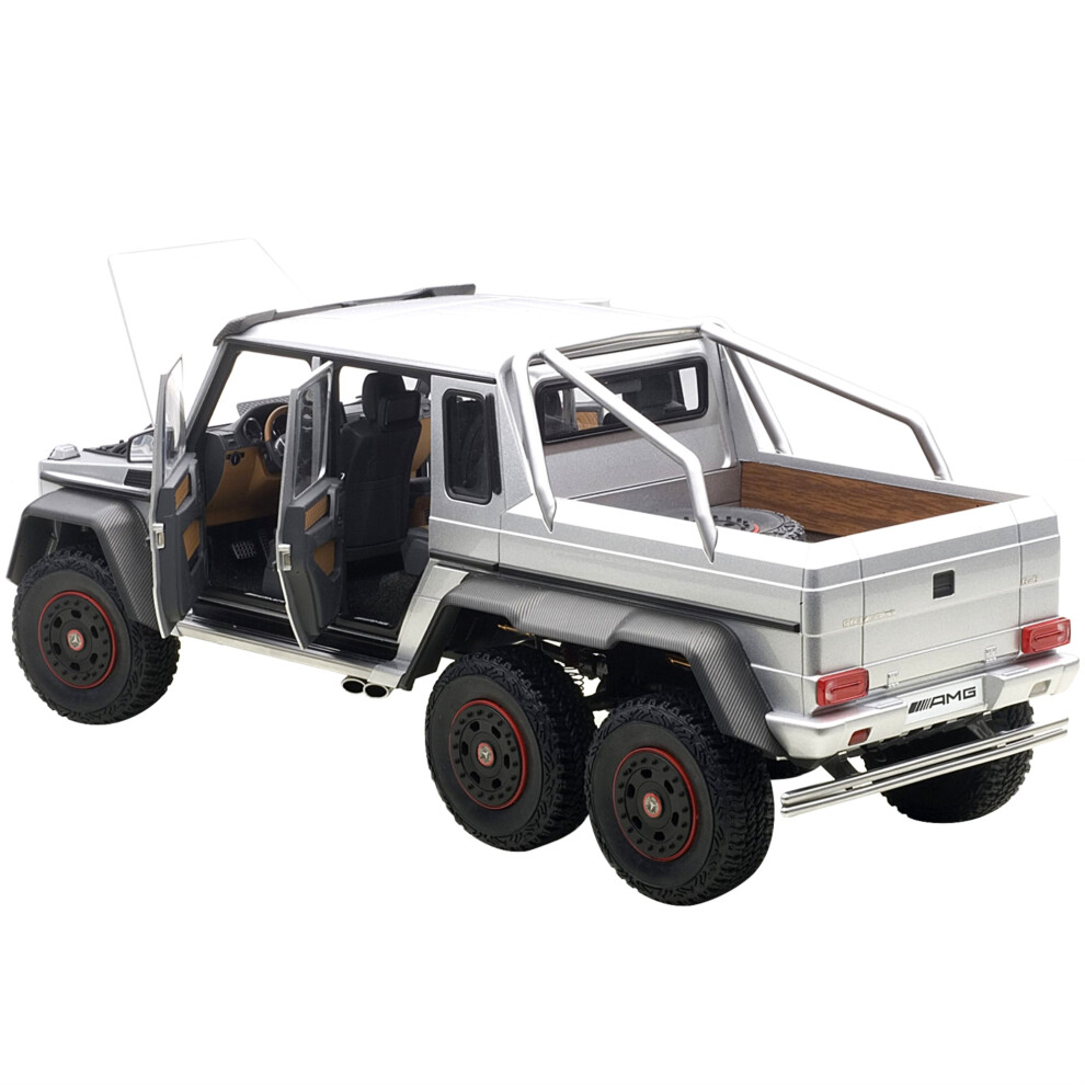Modelo De Coche Mercedes G63 Amg 6X6 Silver 118 De Autoart-image