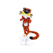 1985 Chevrolet Camaro Z28 Orange Metallic with Graphics and Chester Cheetah Diecast Figure Cheetos Hollywood Rides Seri