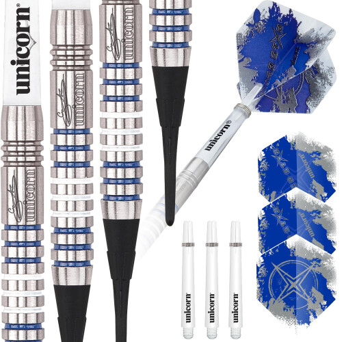 Unicorn Unicorn Star Gary Anderson Soft Tip Darts  Silver  19 g