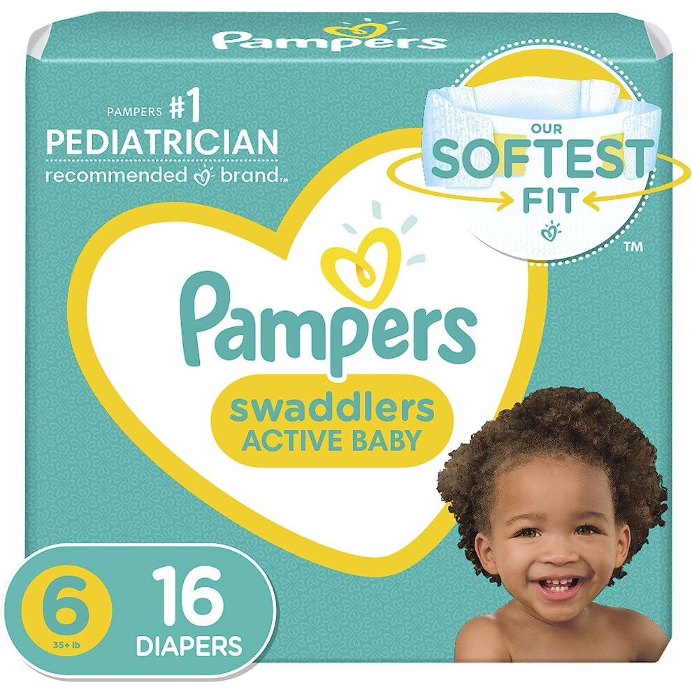 Pampers Swaddlers Diapers Size 6 16 Count