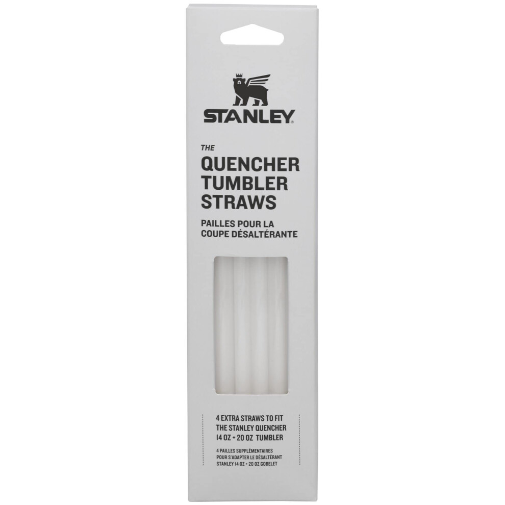 Adventure Quencher Travel Tumbler Straws  14 OZ to 20 OZ  4Pack Clear