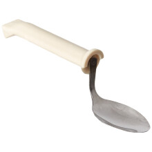 Cuillère pivotante en plastique Sammons Preston, ustensiles adaptatifs, 15 cm