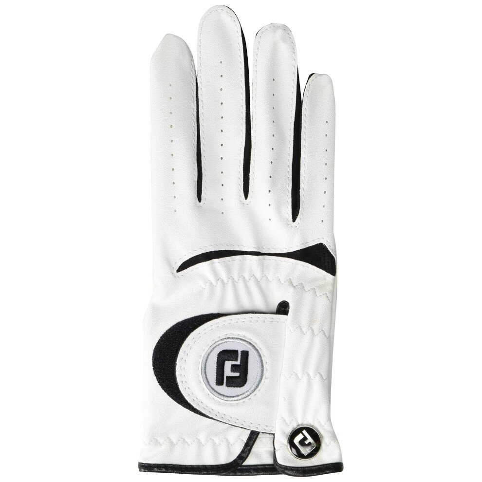 FootJoy Junior Golf Glove  White MediumLarge  Worn on Right Hand