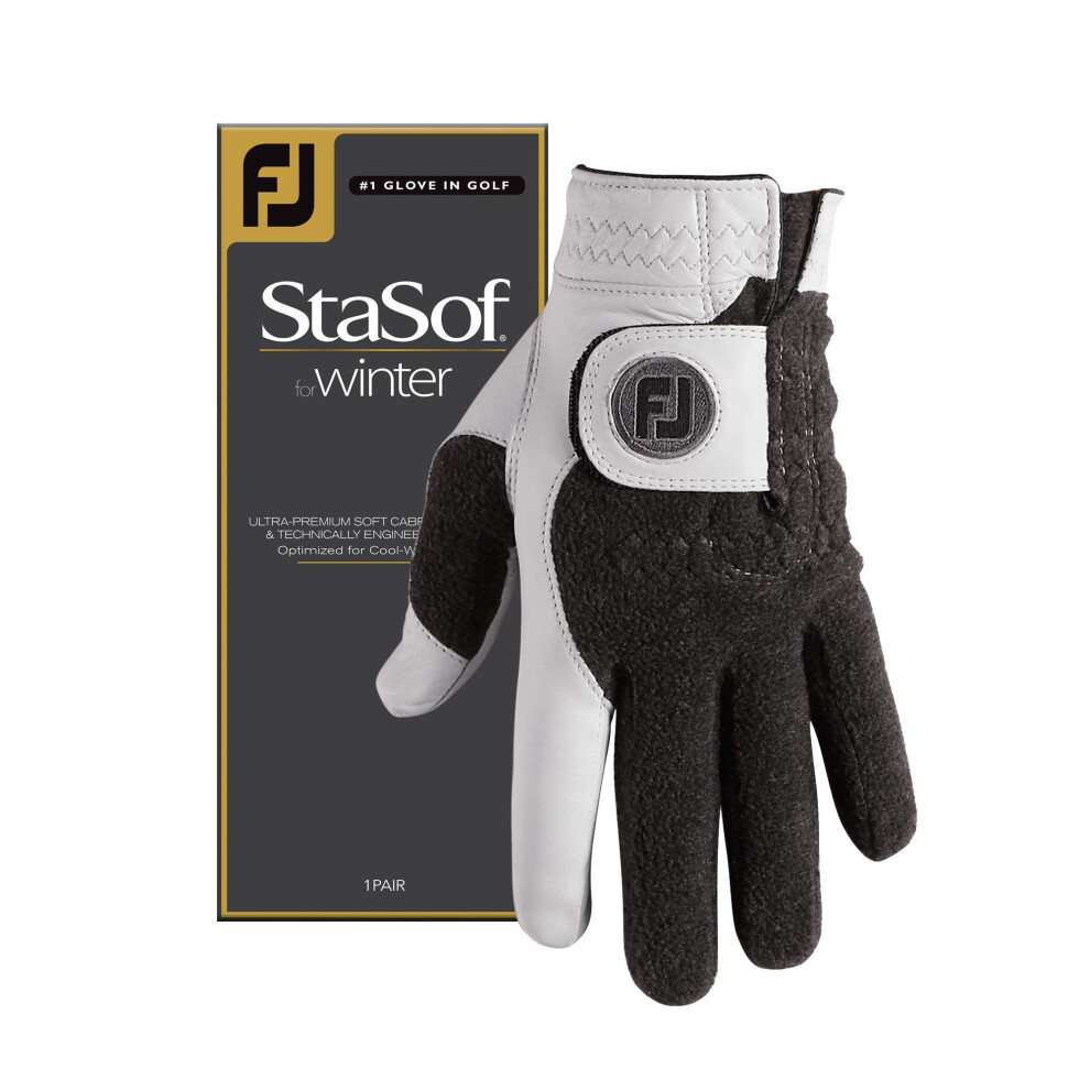 FootJoy StaSof Winter Gloves Pearl Cadet Small Pair