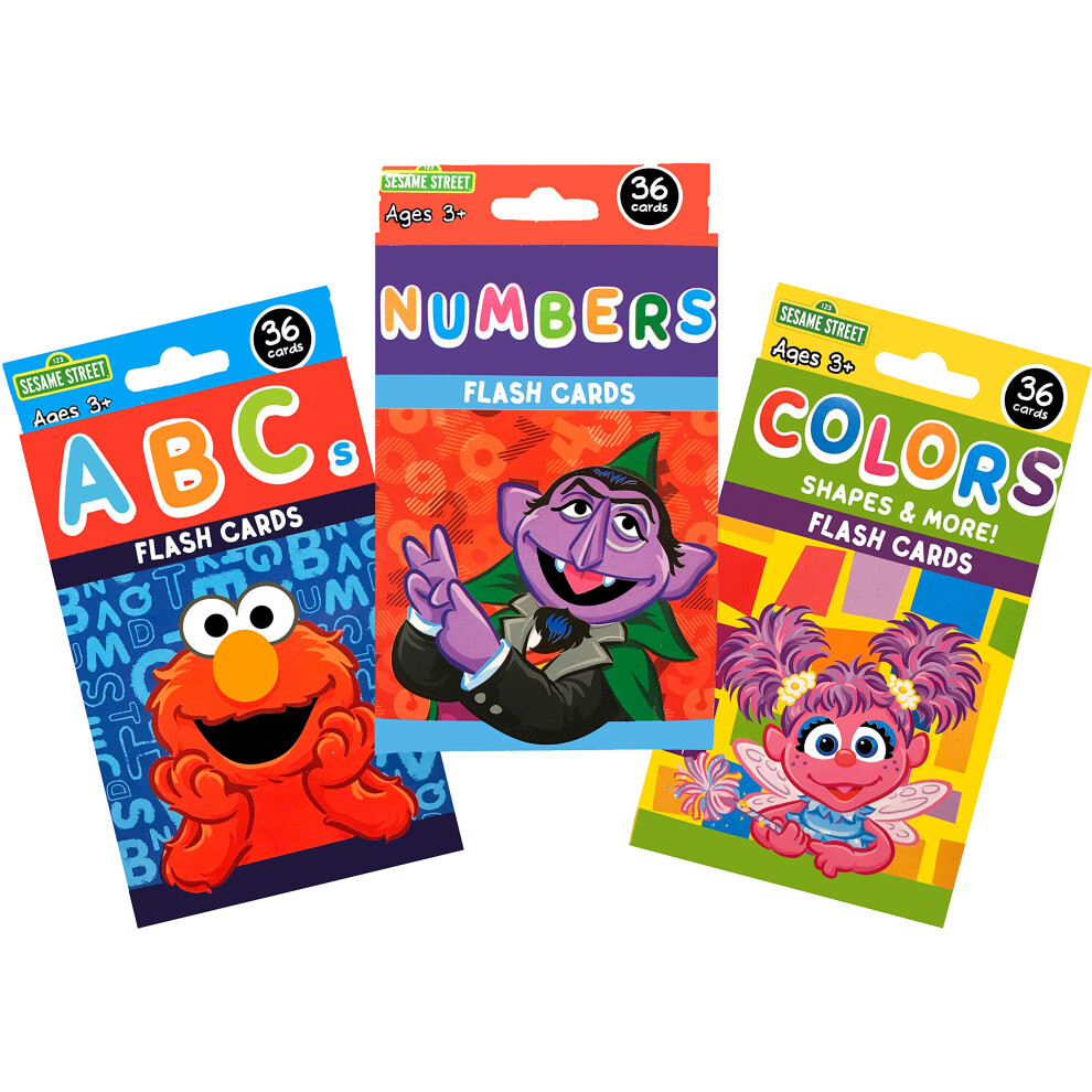 Sesame Street Early Learning Flash Card Bundle Flash Cards  Set of 3