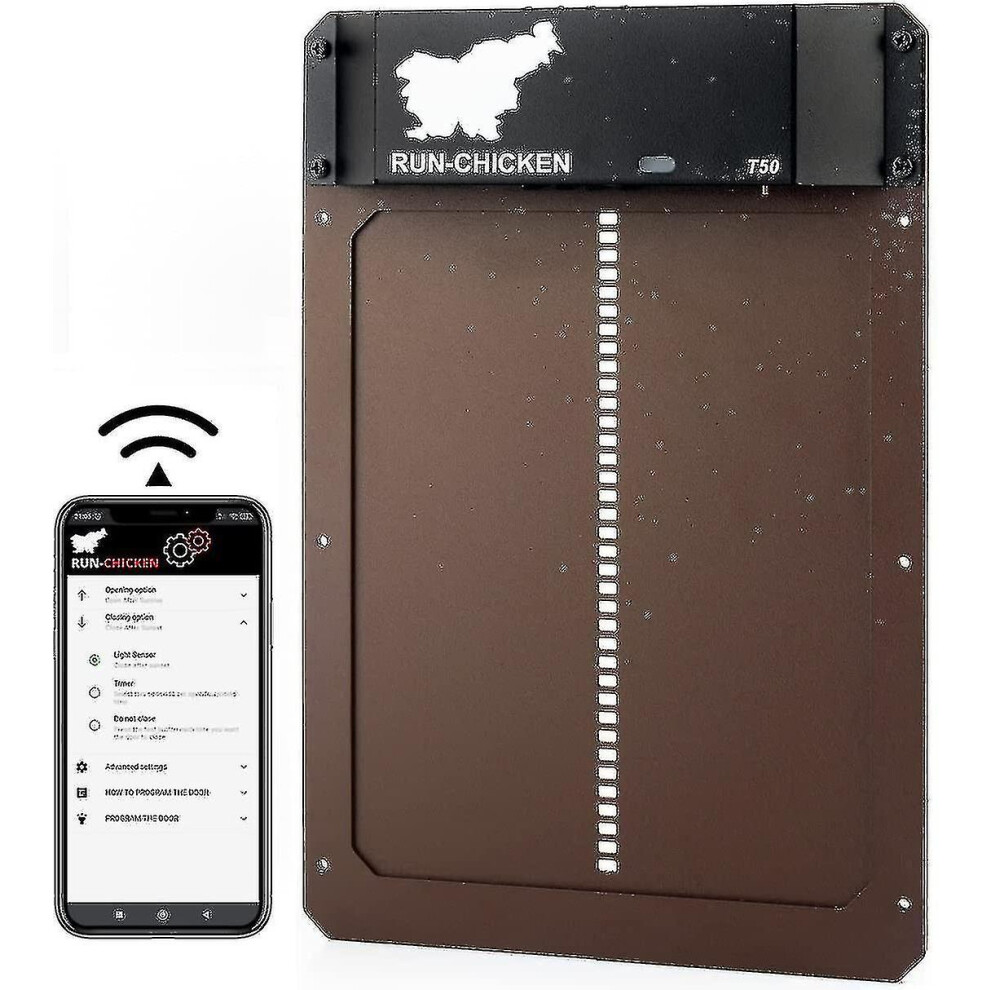 Automatic Chicken Coop Door With Battery, Light Detection, Evening And Morning Timer, Aluminum Automatic Chicken Coop Door, Chicken Coop Hatch, Modelb