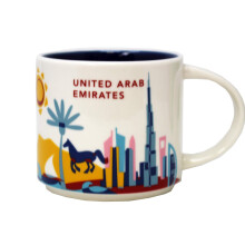 Starbucks You Are Here UAE United Arab Emirates Mug 14 Oz