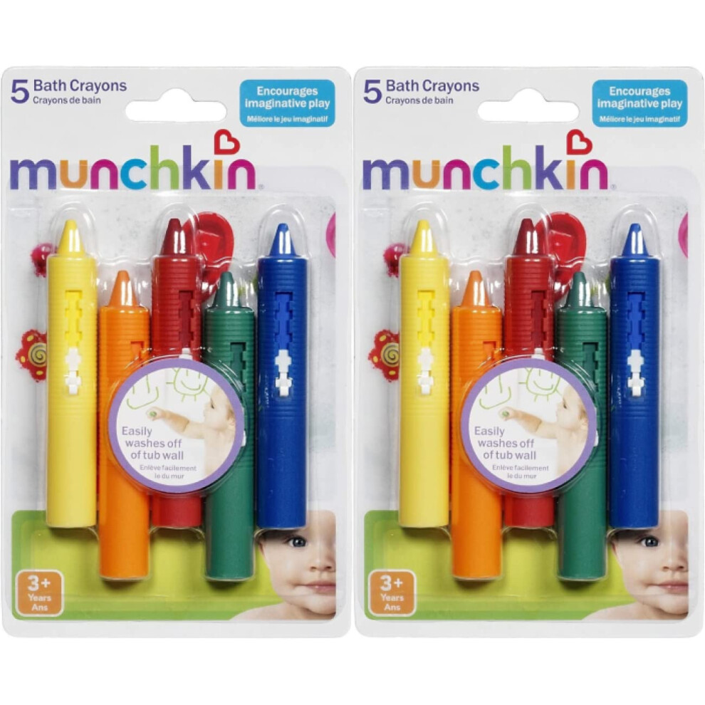 Munchkin 5 Piece Bath Crayons Set Pack of 2