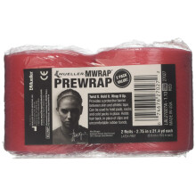 Mueller MWrap Latexvrije Prewrap, 2.75" X 21.4 Yd Rol, Rood, 2-pack