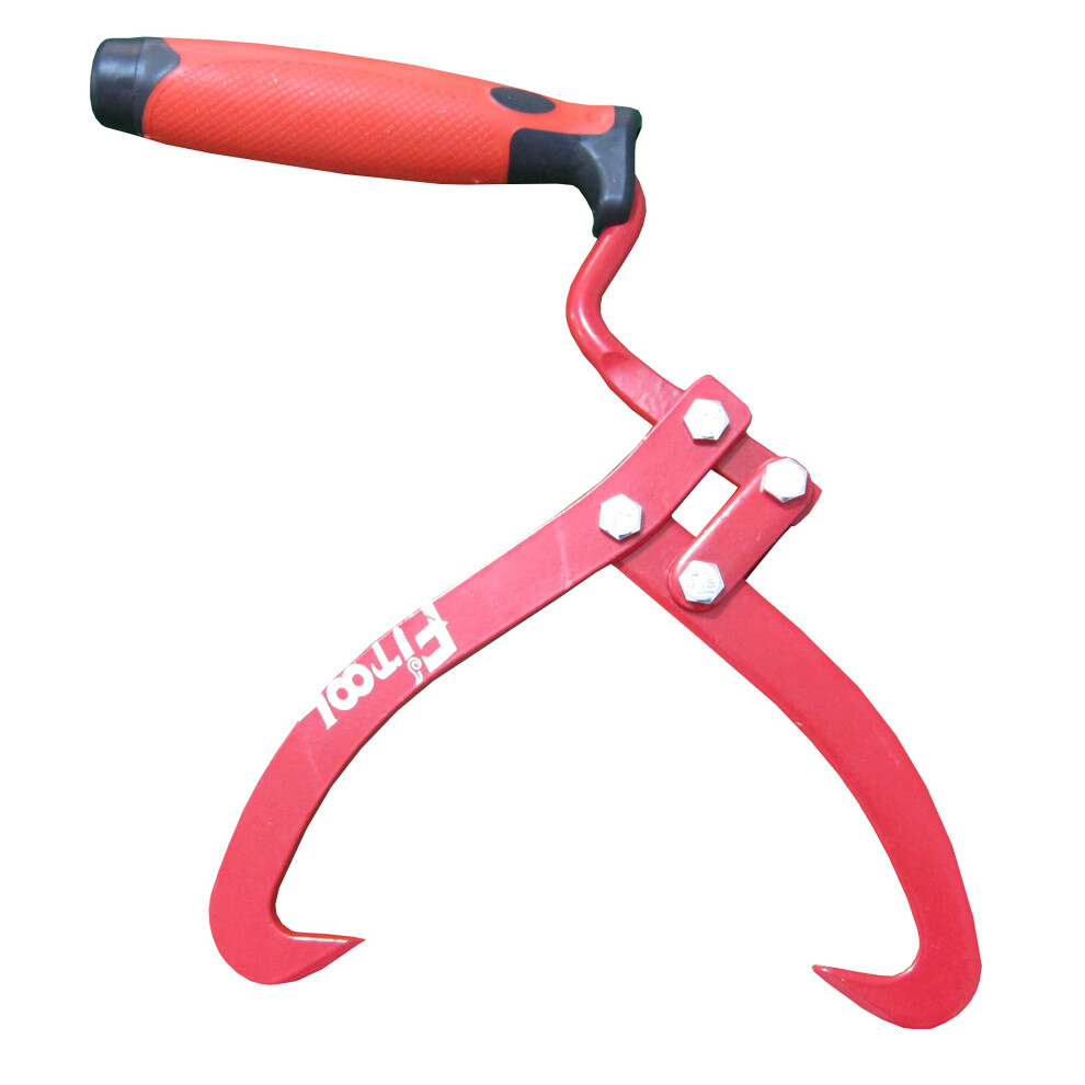 Pinze Per Trasportare Tronchi Con Gancio Di Sollevamento, Lunghezza Totale 35 Cm, Apertura Di 180 Mm-image