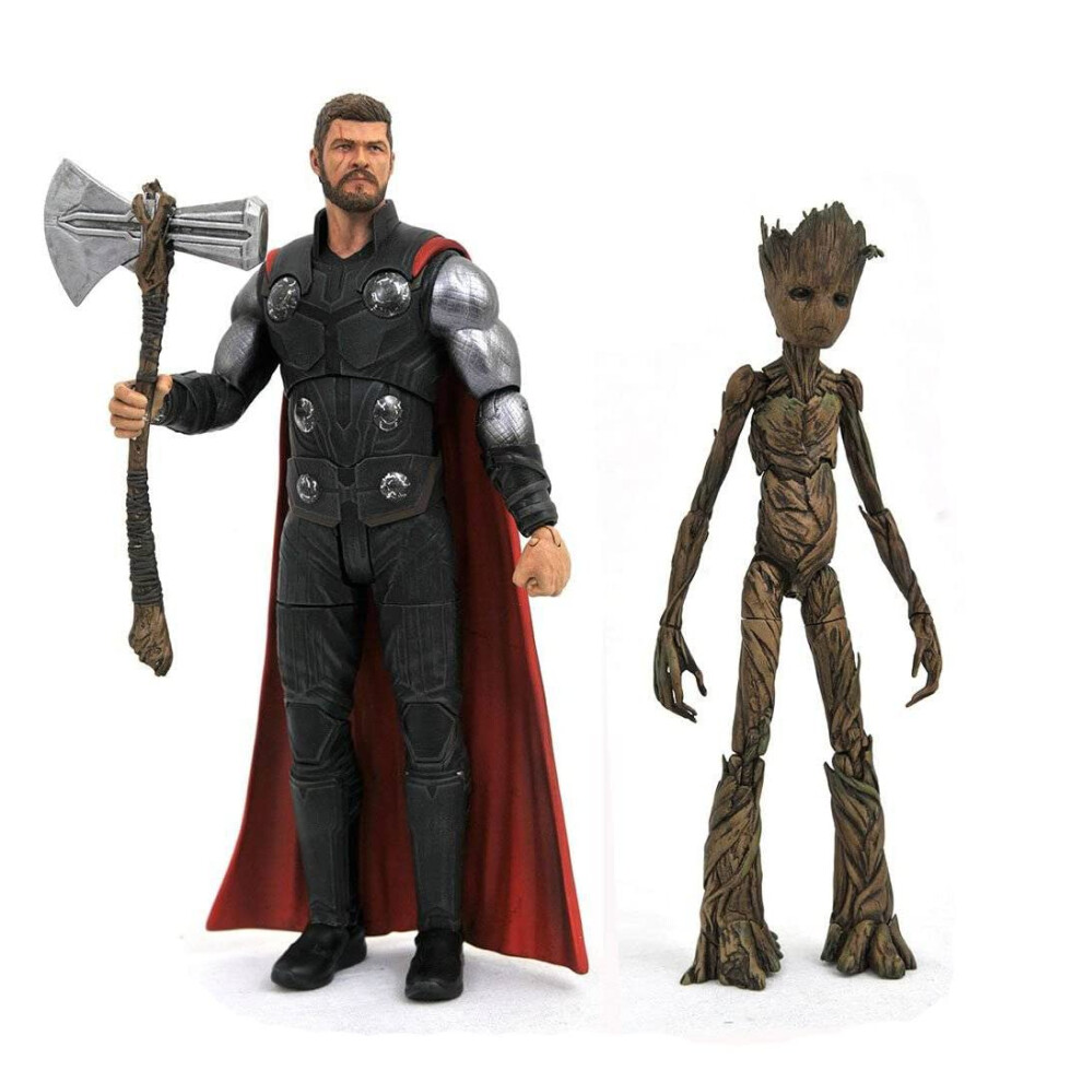 DIAMOND SELECT TOYS Marvel Select Avengers Infinity War Thor  Groot Action Figure