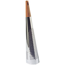 Alessi Todo Giant Cheese And Nutmeg Grater in Steel And Wood Silver
