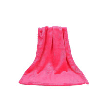 (Rose Red, 50x70cm) Coral Fleece Blankets Super Soft Shaggy Universal Solid-color Fleece Blankets For Sofa