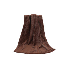(Coffee, 50x70cm) Coral Fleece Blankets Super Soft Shaggy Universal Solid-color Fleece Blankets For Sofa