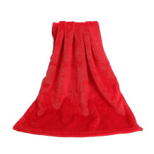 (Red, 70x100cm) Coral Fleece Blankets Super Soft Shaggy Universal Solid-color Fleece Blankets For Sofa