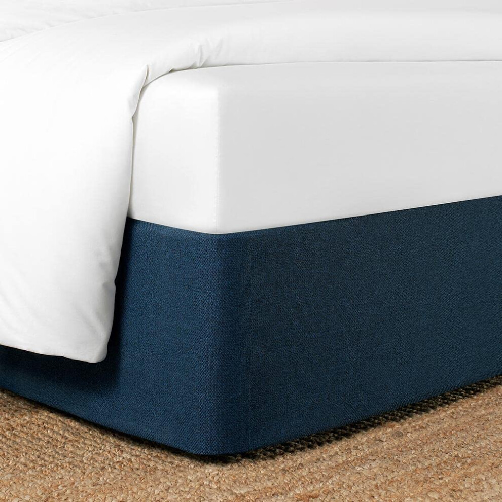 Standard Textile Circa Bed Wrap Modern Bed Skirt Alternative with Bamboo Core Sea Twin