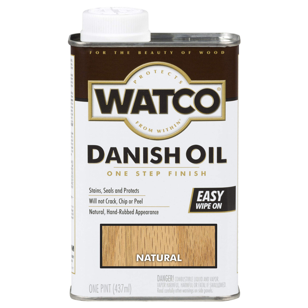 Watco 242219 Danish Oil Wood Finish  Low VOC  Pint  Natural