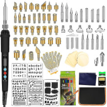 Wood Burning Kit, Professional Wood Burning Tool Pen Set 110 Pcs Pyrography To
