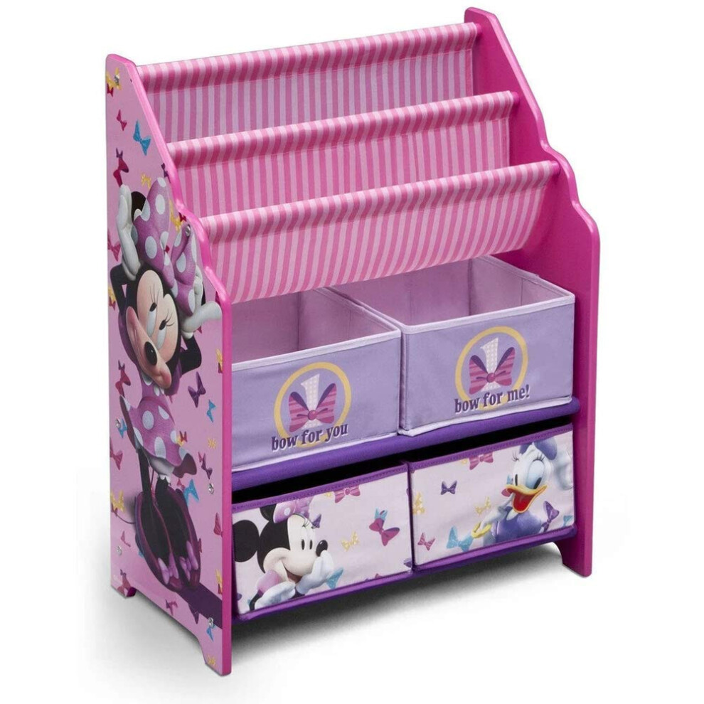 Delta Children Disney Minnie Mouse Book And Toy Organizer, Multicolor
