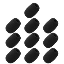 10 piese Black L30mm X D8mm Mini microfon Settei de parbriz Cinsa de spuma
